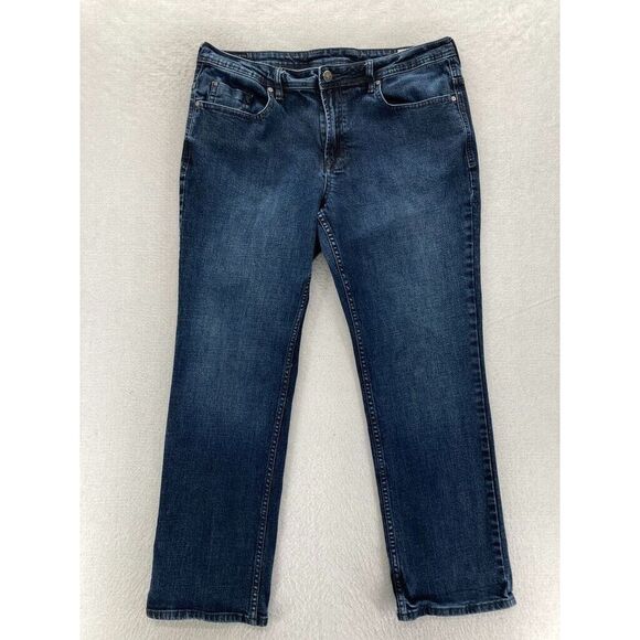 Buffalo David Bitton Jeans Jackson X Mens 38x30 Straight‎ Leg Blue Stretch Denim - Picture 1 of 12
